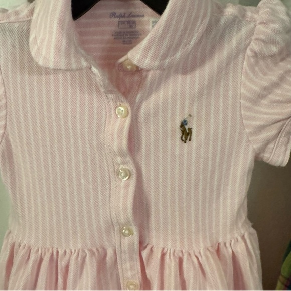 Ralph Lauren LOT OF 2 Baby Girls Dresses 1-pink & 1-multi Color Plaid Size 12 Mo - Picture 16 of 16